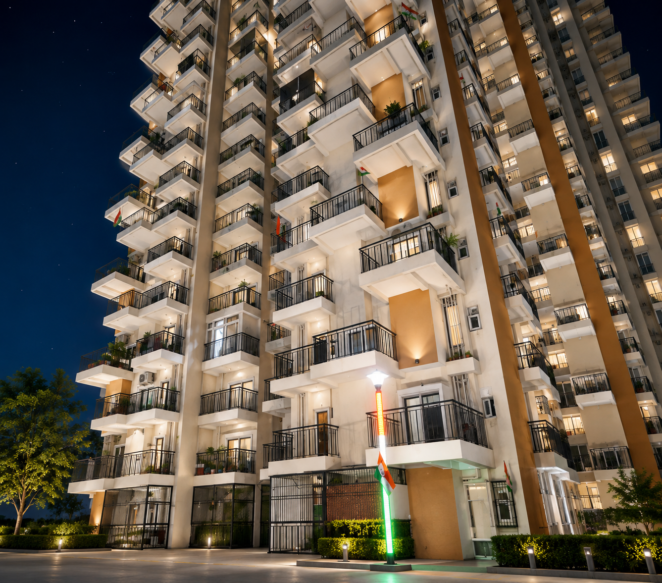 Centurian Park Terrace Home evening view